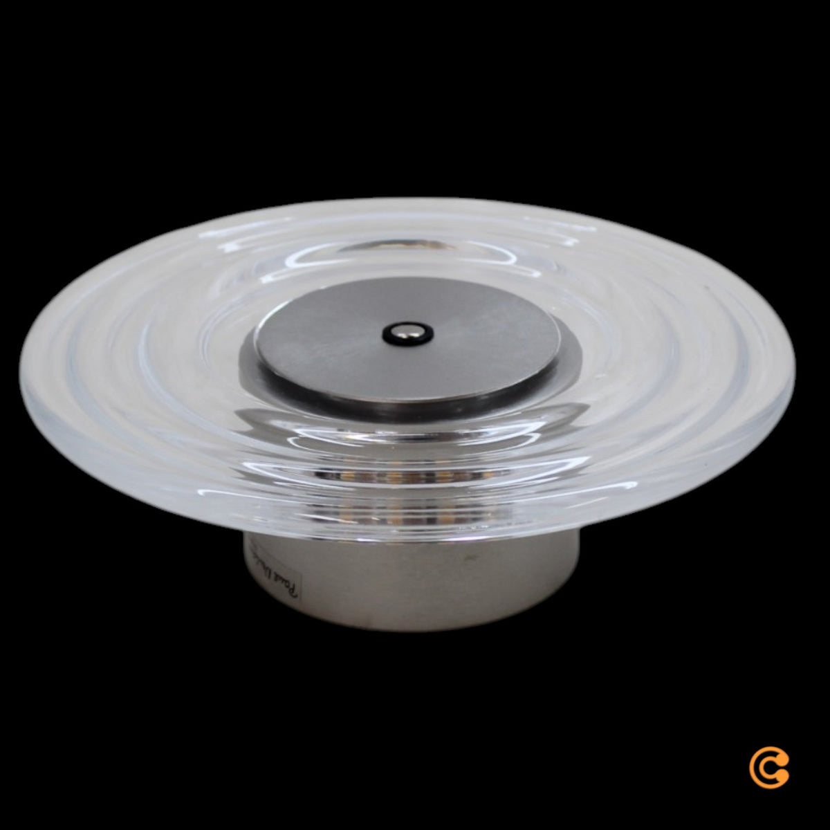 Paul Neuhaus Wandleuchte Wandlampe LED Akku Glas Eisen transparent stahl dimmbar - 4012248396209