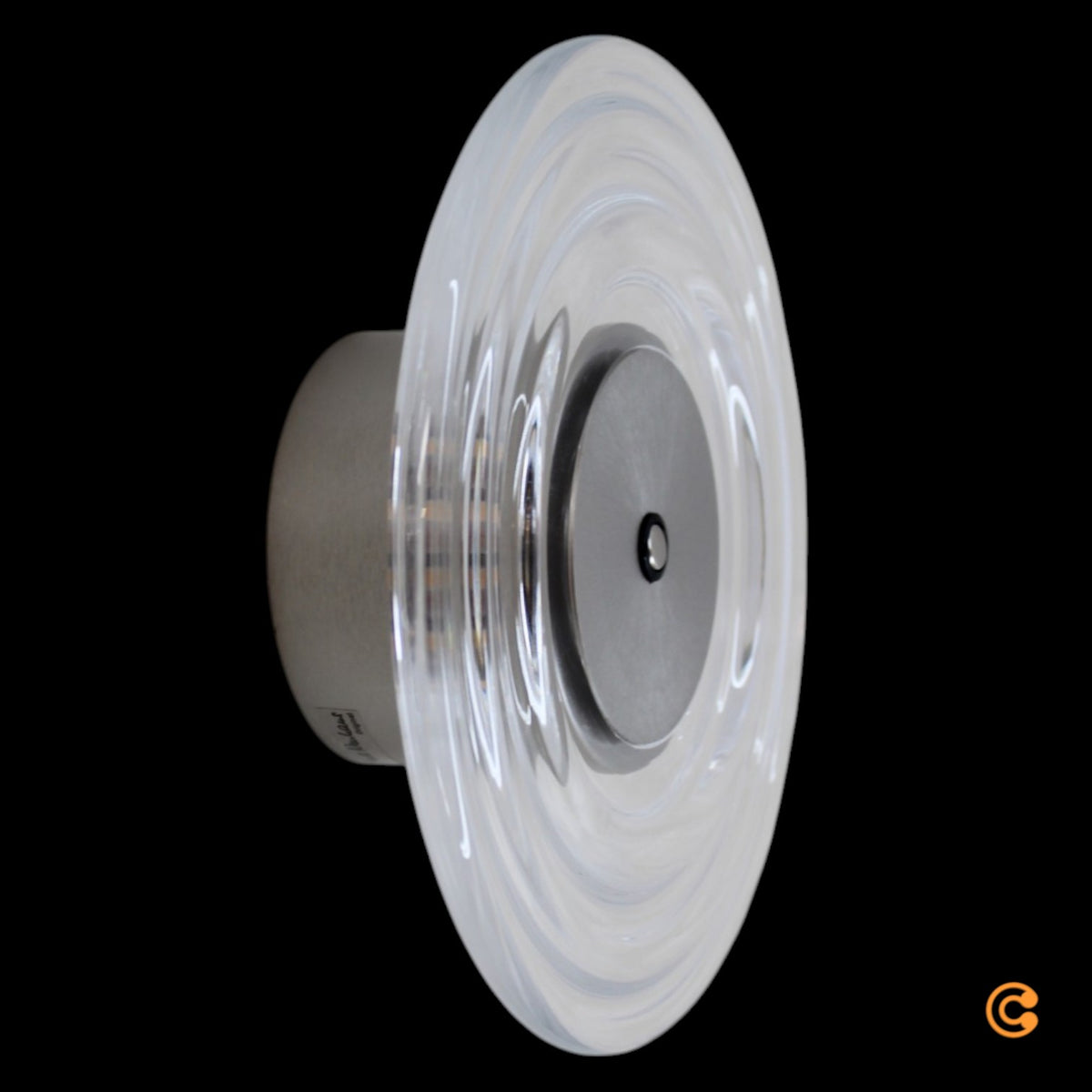 Paul Neuhaus Wandleuchte Wandlampe LED Akku Glas Eisen transparent stahl dimmbar - 4012248396209