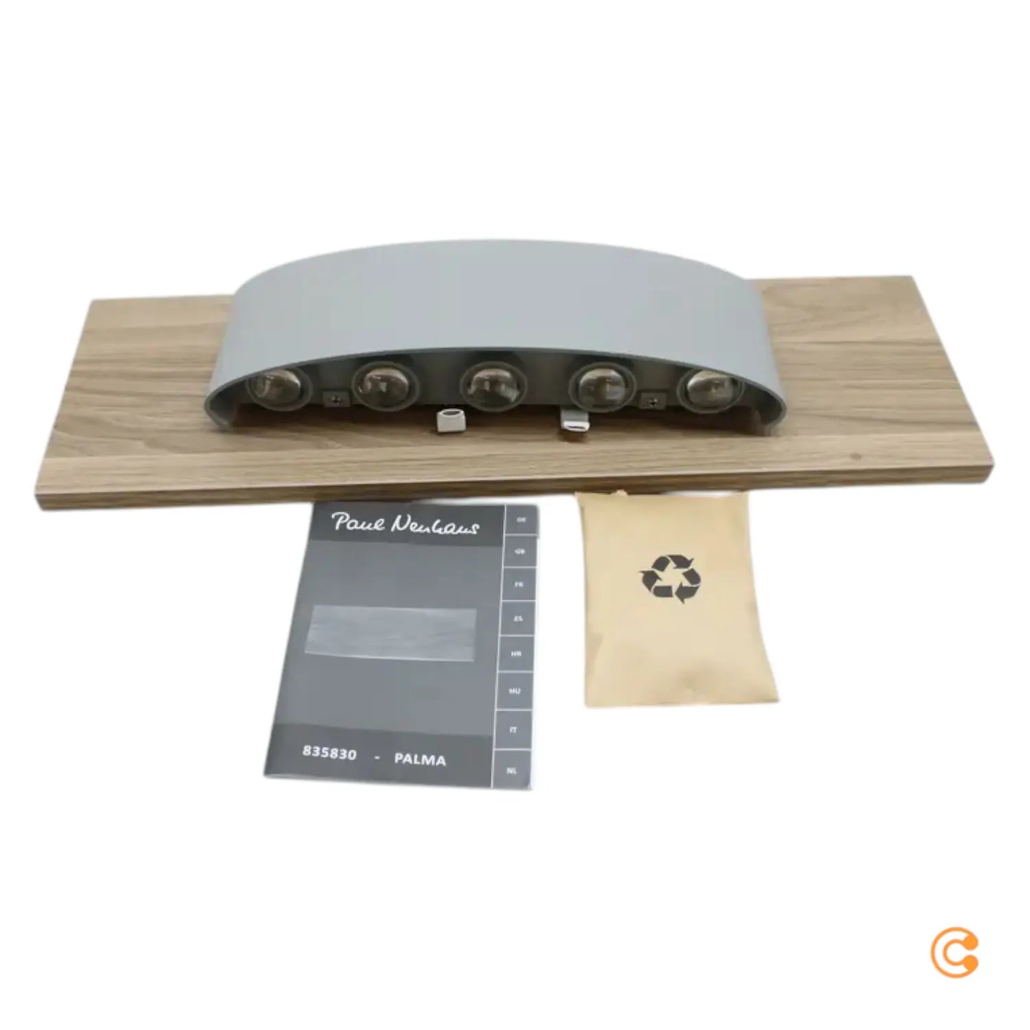 B-Ware Paul Neuhaus Palma Led Wandleuchte Wandlicht Bilderleuchte Holz 45cm Siehe Text - 4012248358306
