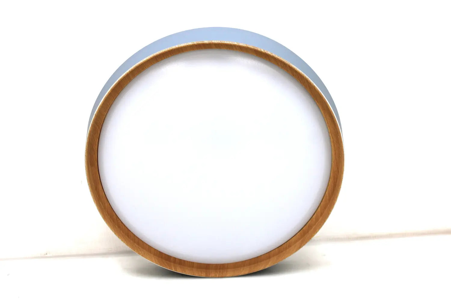 B-Ware Q Smart Home Deckenleuchte Lampe Led Leuchte Grau Holz Hell Sprachsteuerung 444