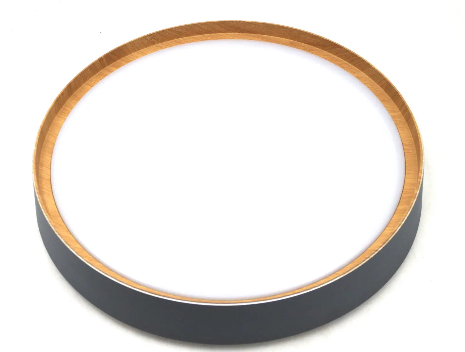 B-Ware Q Smart Home Deckenleuchte Lampe Led Leuchte Grau Holz Hell Sprachsteuerung 444