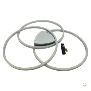 B-Ware Paul Neuhaus Deckenleuchte Lampe Led Q Kate Silber Weiss Aluminium Kunststoff