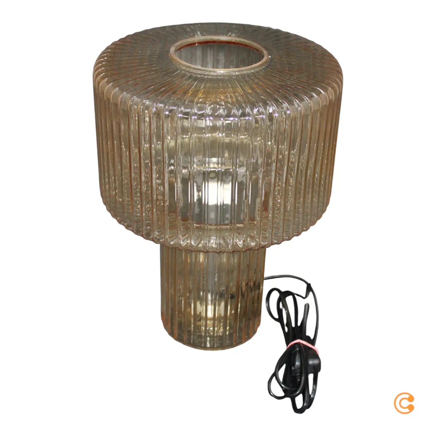 B-Ware Paul Neuhaus Tischleuchte Lampe Fungus Amber Glas 34 Cm Schalter E27 Led - 4012248366691