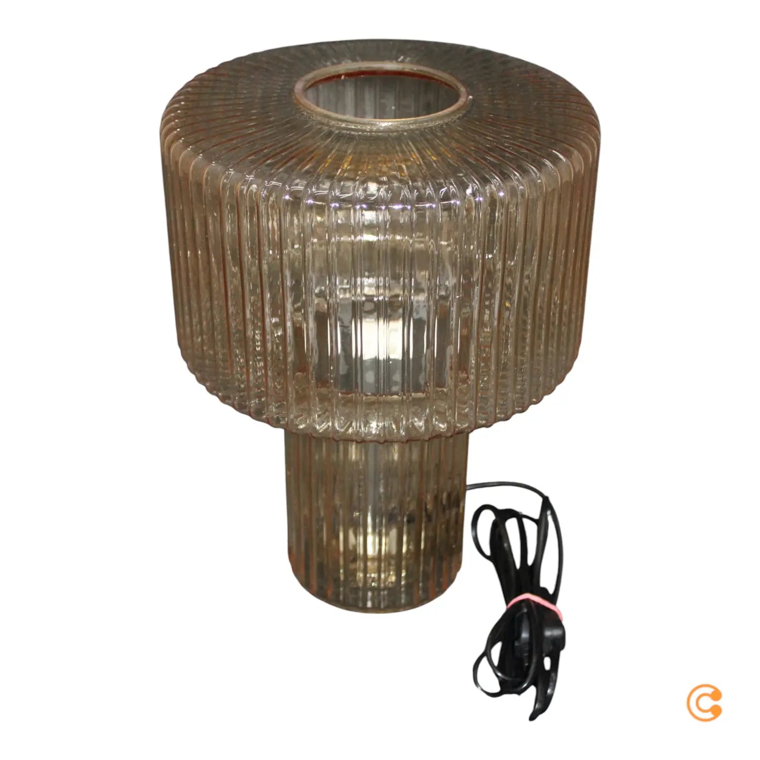 B-Ware Paul Neuhaus Tischleuchte Lampe Fungus Amber Glas 34 Cm Schalter E27 Led - 4012248366691