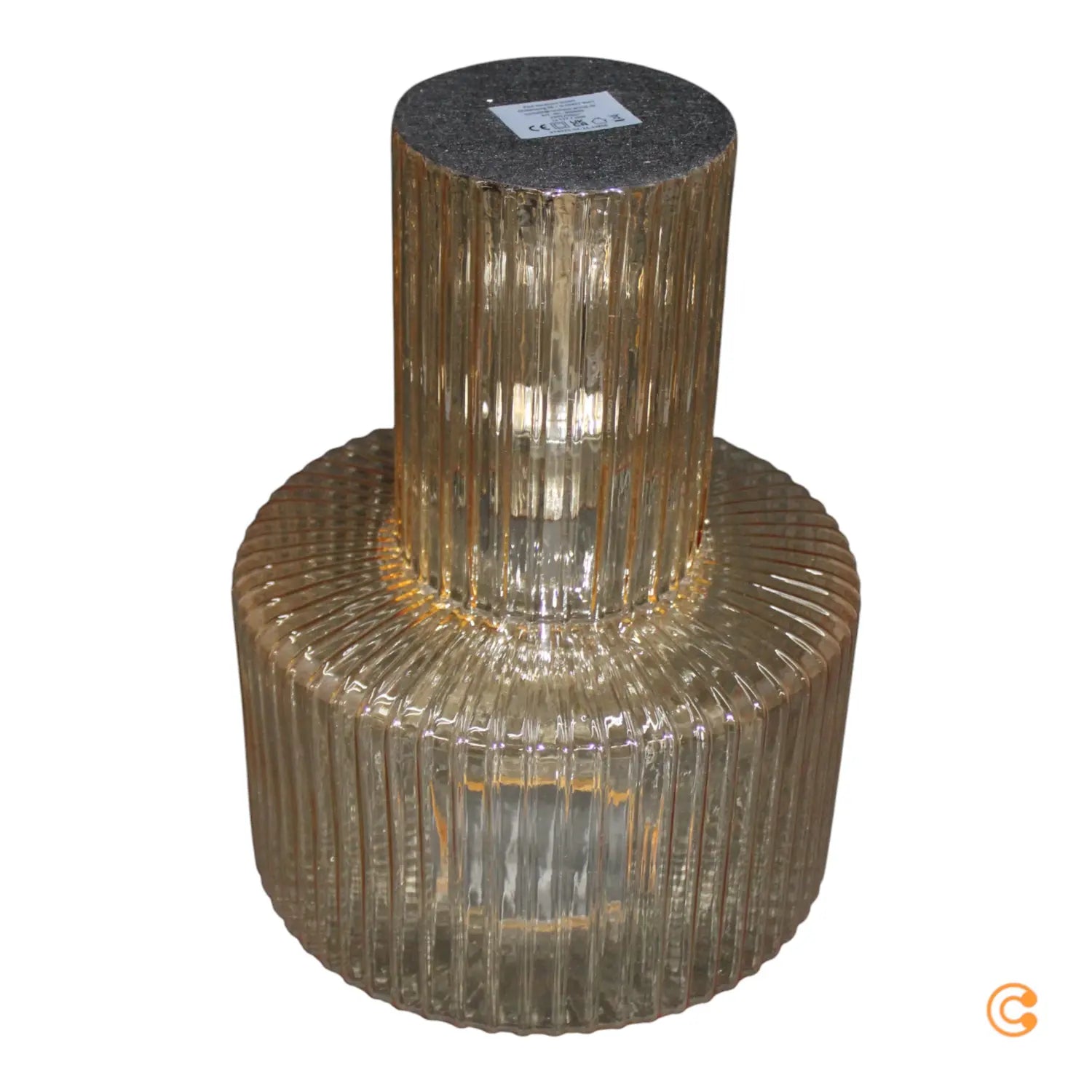 B-Ware Paul Neuhaus Tischleuchte Lampe Fungus Amber Glas 34 Cm Schalter E27 Led - 4012248366691