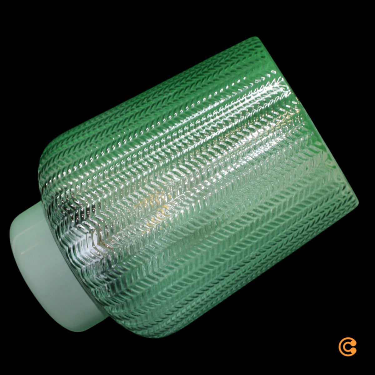 Pauleen Tischleuchte Lampe E27 LED türkis Metall Glas Batteriebetrieb Schalter - 4000870483145