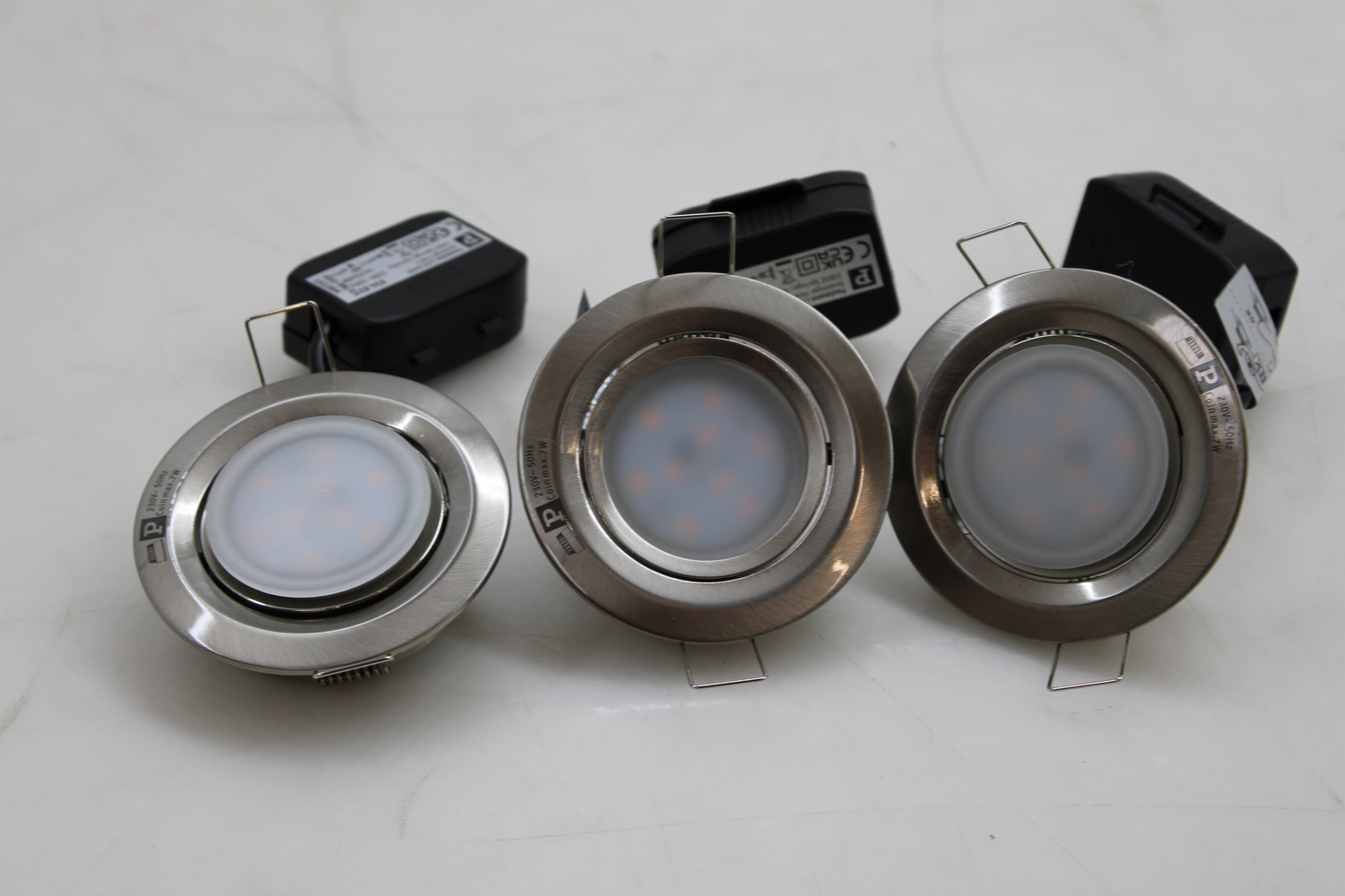 B-Ware Paulmann 3er Spot Nova Coin Deckenlampe Deckenspot Leuchte Rund Schwenkbar Eisen - 4000870934838