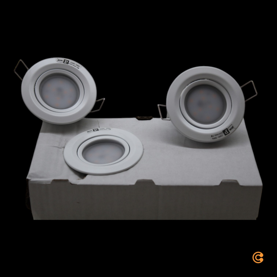Paulmann 3er Spot Nova Coin Deckenlampe Deckenleuchte Lampe Rund Schwenkbar Weiß B-Ware - 4000870934852
