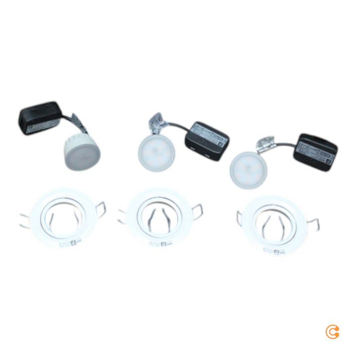 Paulmann 3er Spot Nova Coin Deckenlampe Deckenleuchte Lampe Rund Schwenkbar Weiß B-Ware - 4000870934852