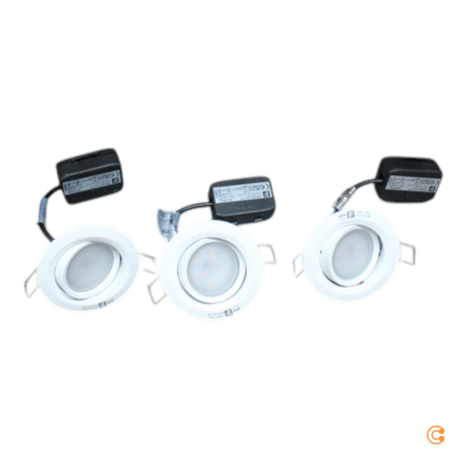 Paulmann 3er Spot Nova Coin Deckenlampe Deckenleuchte Lampe Rund Schwenkbar Weiß B-Ware - 4000870934852