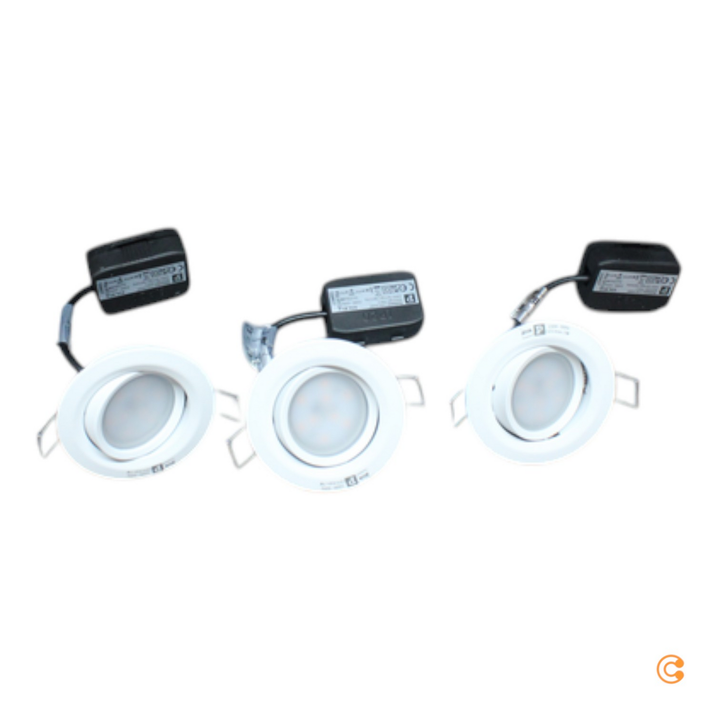 Paulmann 3er Spot Nova Coin Deckenlampe Deckenleuchte Lampe Rund Schwenkbar Weiß B-Ware - 4000870934852