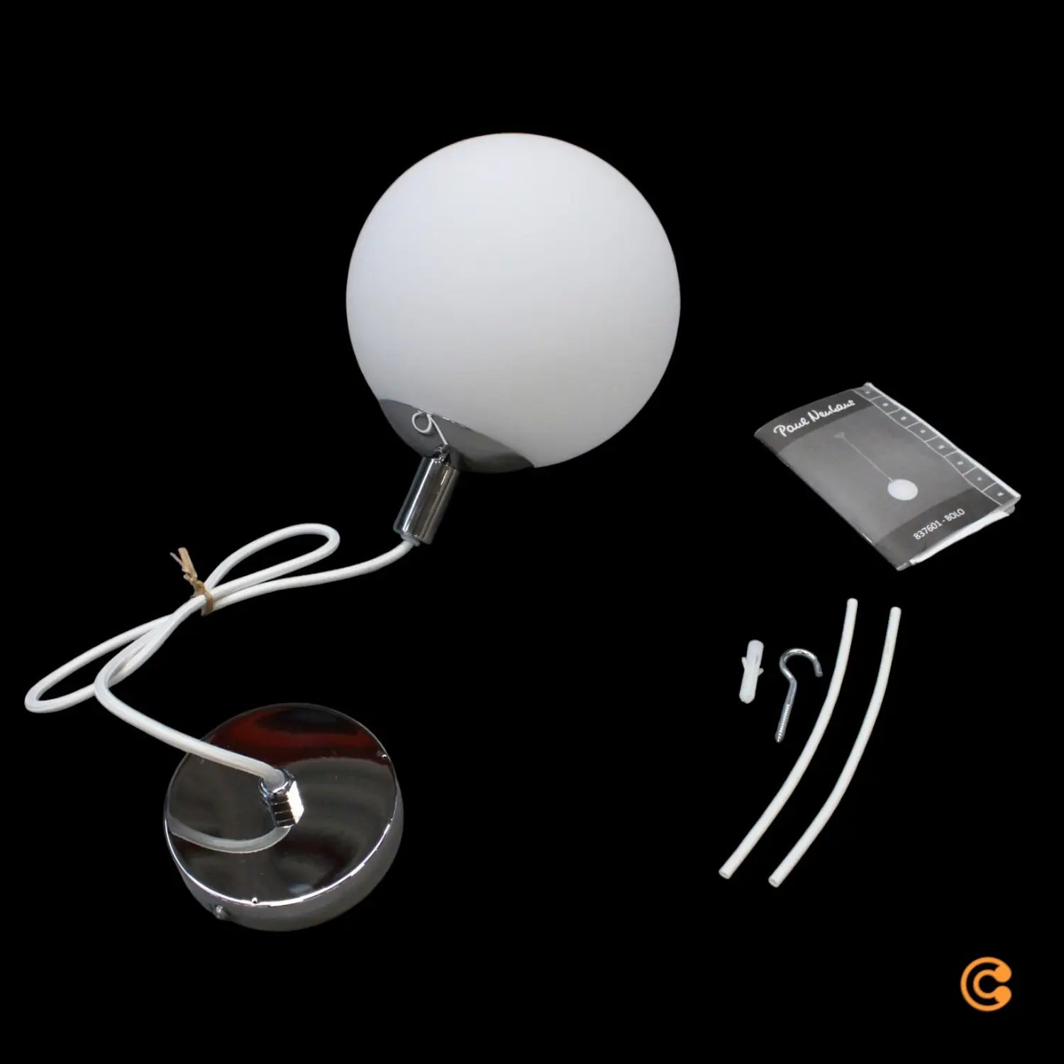 B-Ware Paulmann Pendelleuchte Hängeleuchte Globe Chrom Glas E27 Led Ip44 Badezimmer - 4000870708958
