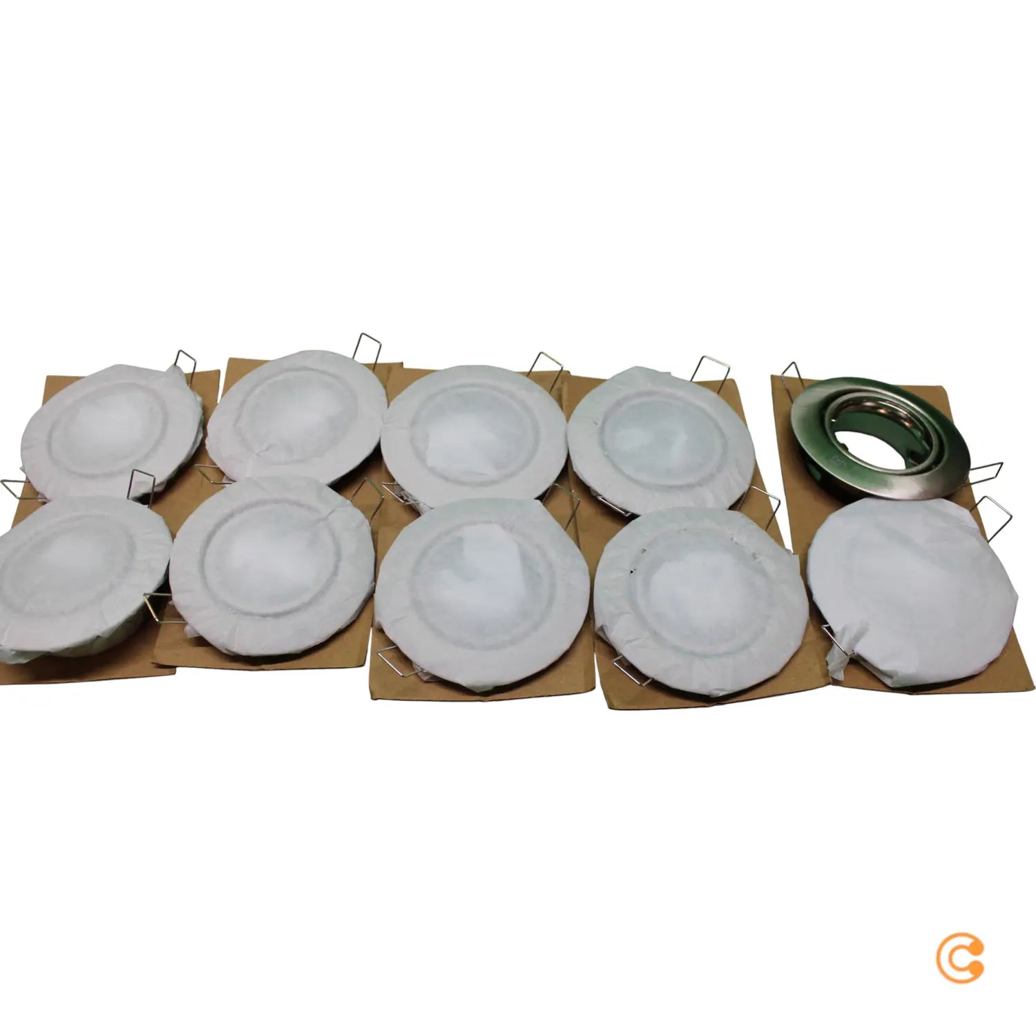 B-Ware Paulmann Einbaustrahler Spot Base Gu10 Metall Stahl Gebürstet Anschlussbox 10er