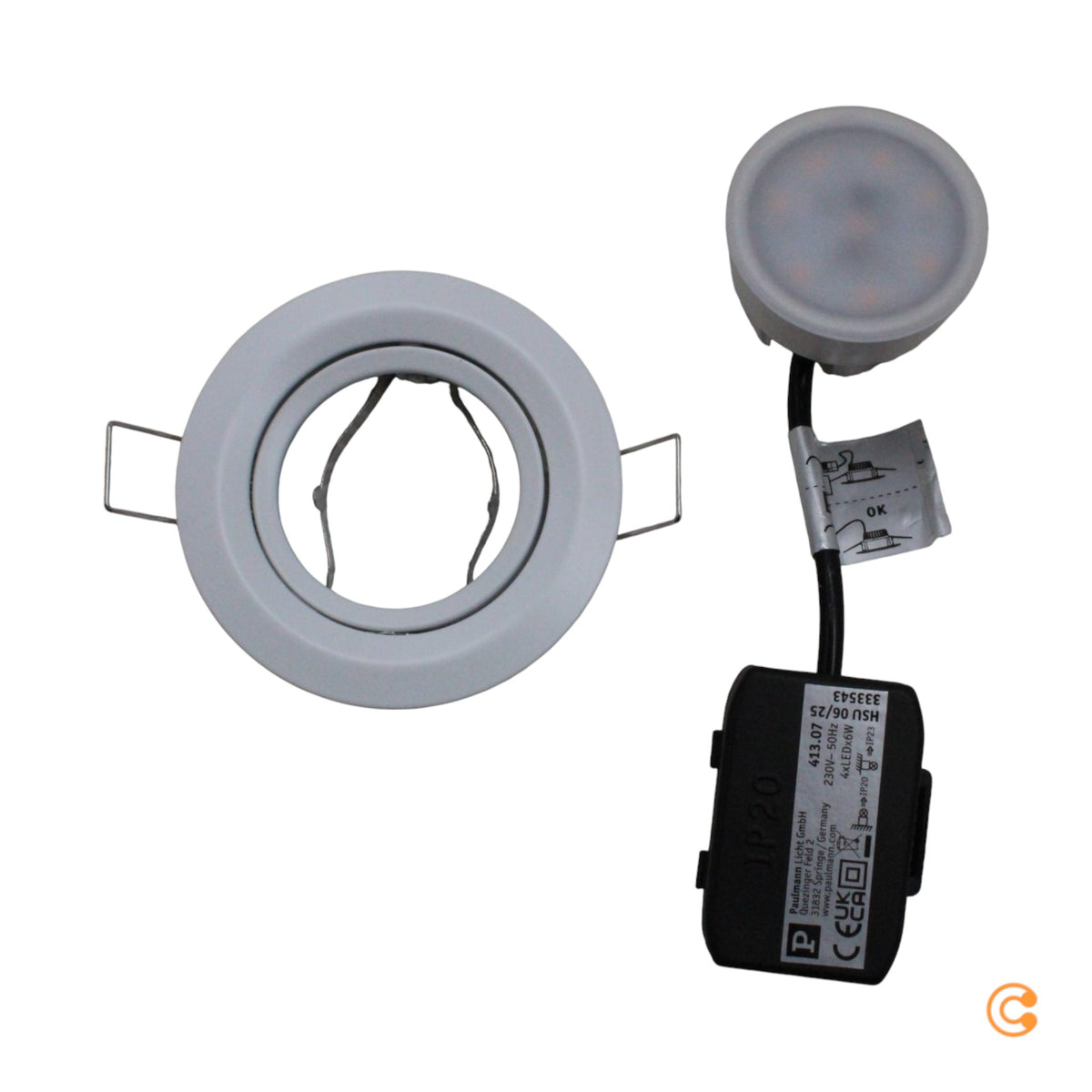 Paulmann Einbauleuchte Strahler Set Coin Rund Weiß LED Nova 2700 K 6 W 4er Set - 4000870413074