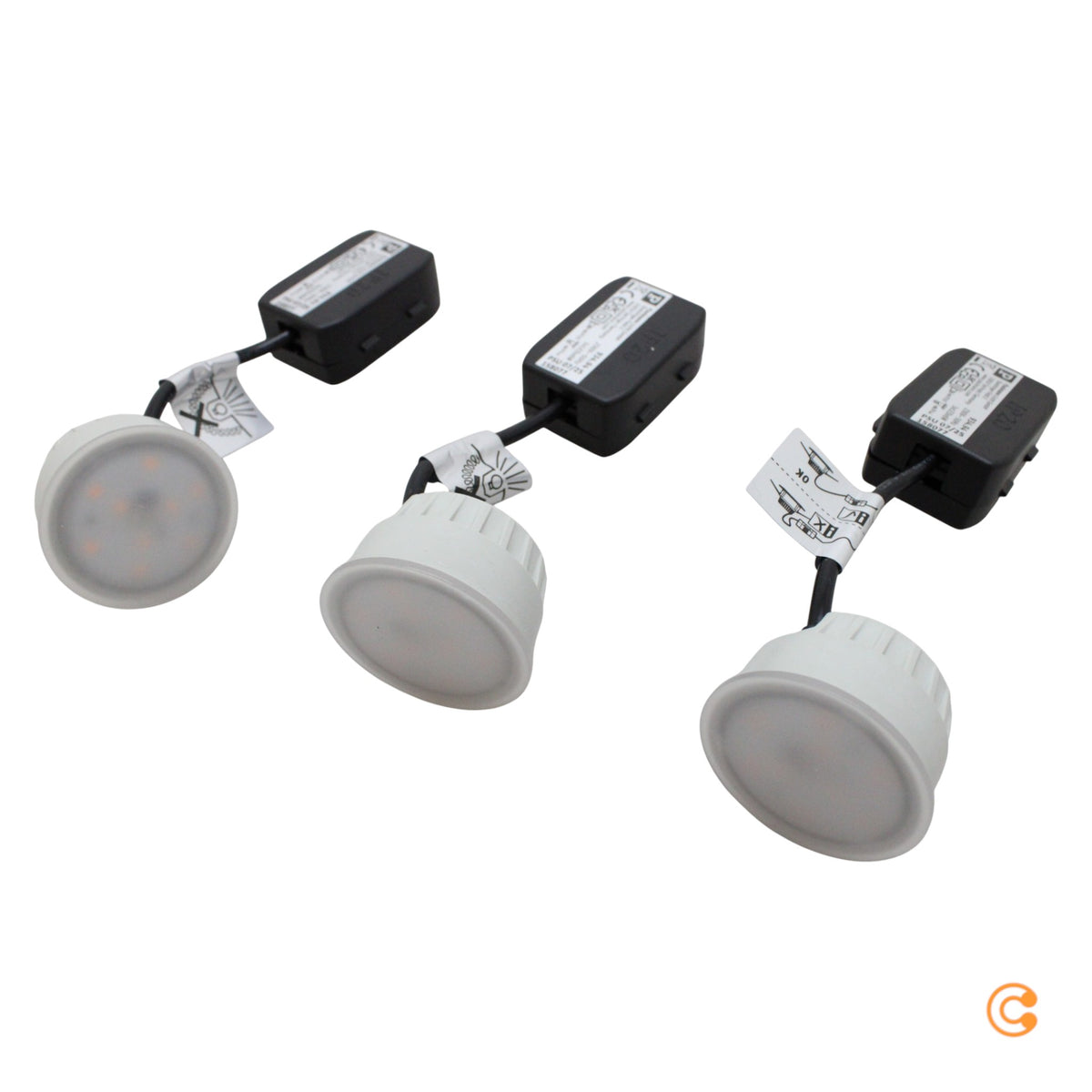 Paulmann Einbauspot Deckenspot LED Nova Coin dimmbar stahl Aluminium 3er-Set217 - 4000870934944