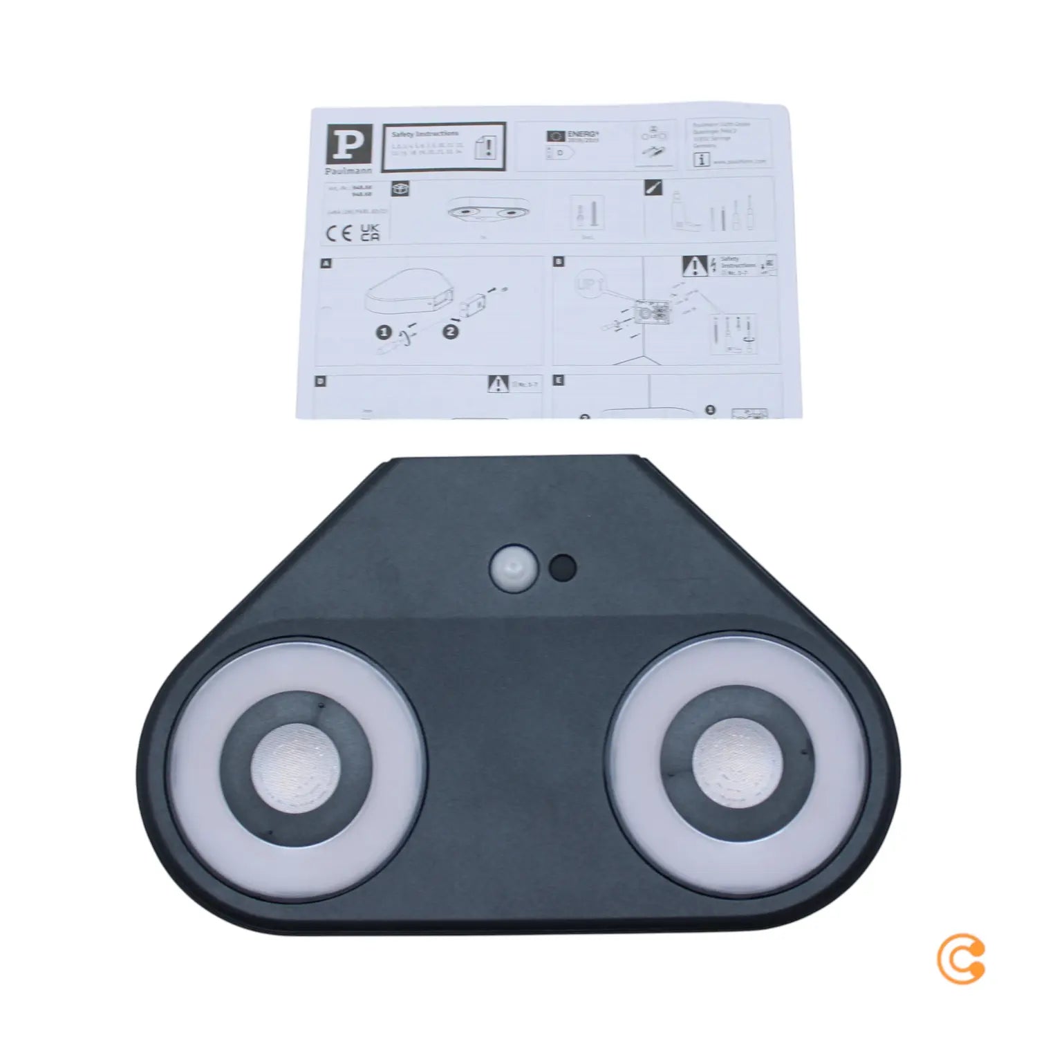 B-Ware Paulmann Wandleuchte Außenleuchte Led Sensor Silma Anthrazit Bewegungsmelder - 4000870948668