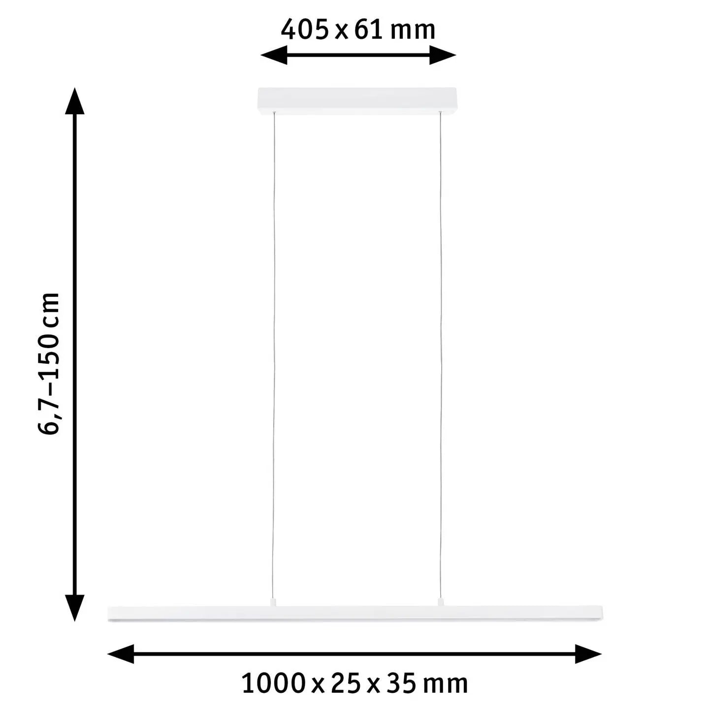B-Ware Paulmann Pendelleuchte Hängeleuchte Led Zig Bee Cct Dim Weiß Matt Smart Home743 - 4000870798874