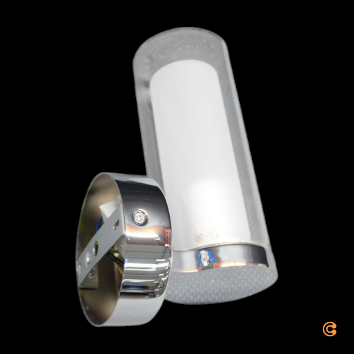 Paulmann Wandleuchte chrom E14 dimmbar IP44 Designer Lampe 22cm 1-flg. Leuchte - 4000870710760