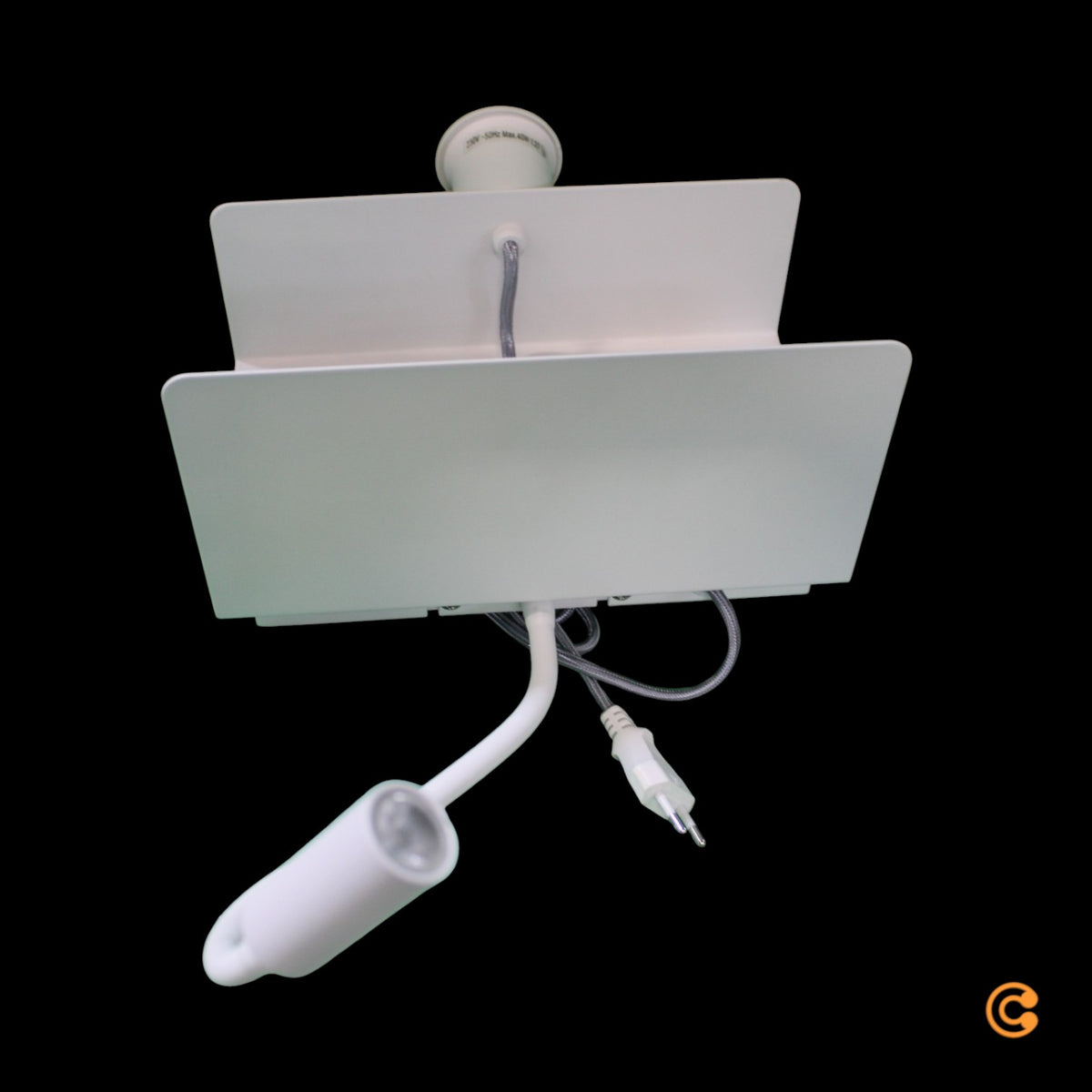 Paulmann Merani Wandleuchte Wandleuchte Deko-Wandlicht E27 mit Flexarm Stecker - 4000870789131
