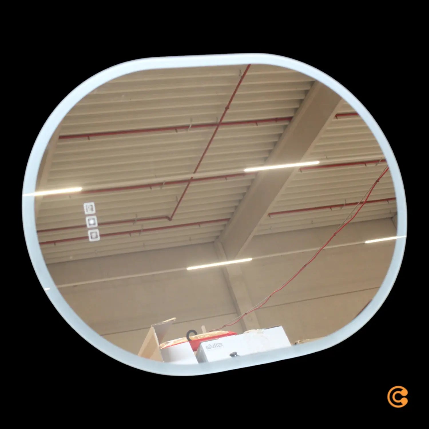 B-Ware Paulmann Mirra Wandspiegel Spiegel Badezimmerspiegel 80 X 60 Cm Cct Dimmbar Weiß - 4000870710876