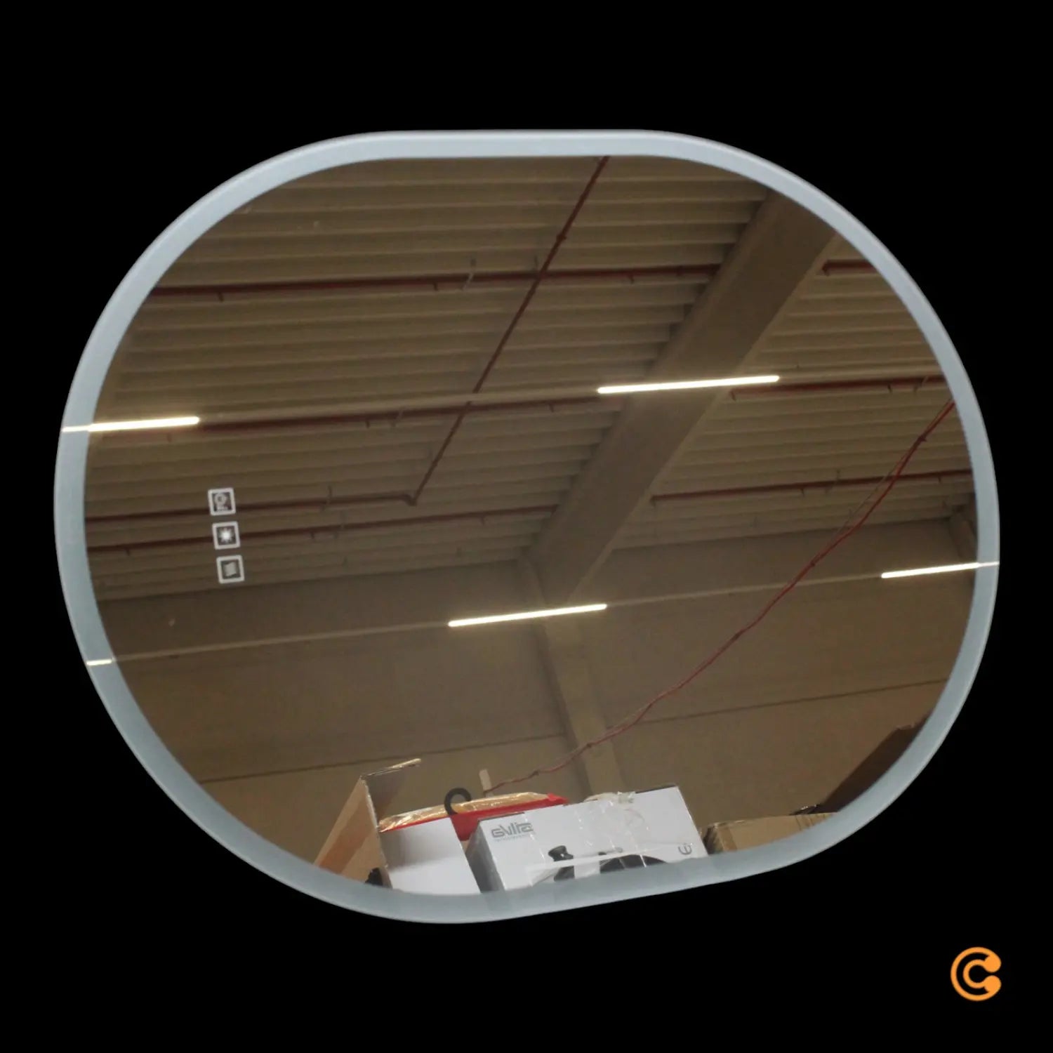 B-Ware Paulmann Mirra Wandspiegel Spiegel Badezimmerspiegel 80 X 60 Cm Cct Dimmbar Weiß - 4000870710876