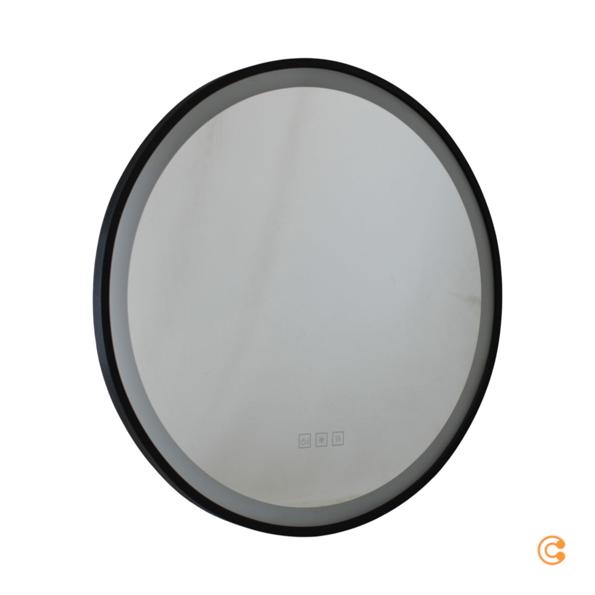Paulmann Wandspiegel Spiegel Mirra LED dimmbar Touch schwarz Metall Acryl 59cm - 4000870710883