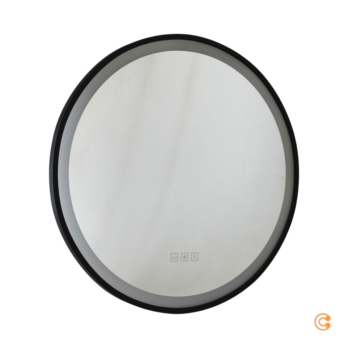 Paulmann Wandspiegel Spiegel Mirra LED dimmbar Touch schwarz Metall Acryl 59cm - 4000870710883