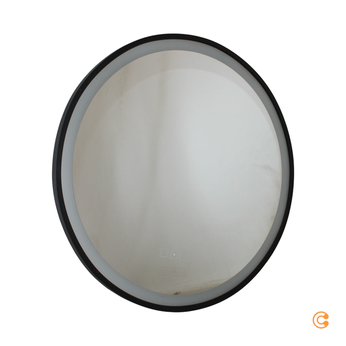 Paulmann Wandspiegel Spiegel Mirra LED dimmbar Touch schwarz Metall Acryl 59cm - 4000870710883