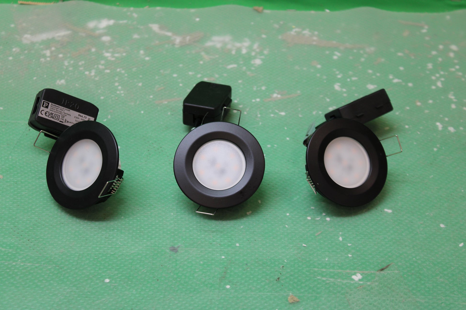Paulmann Nova Coin Einbaulampe Einbauleuchte Lampe 3xSet rund starr schwarz - 4000870944738