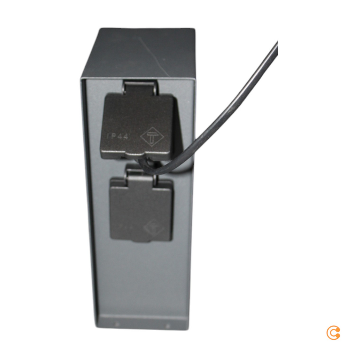 B-Ware Paulmann Steckdosensäule Stromsäule Außenbereich Anthrazit Edelstahl Ip44 4 Fach - 4000870943137