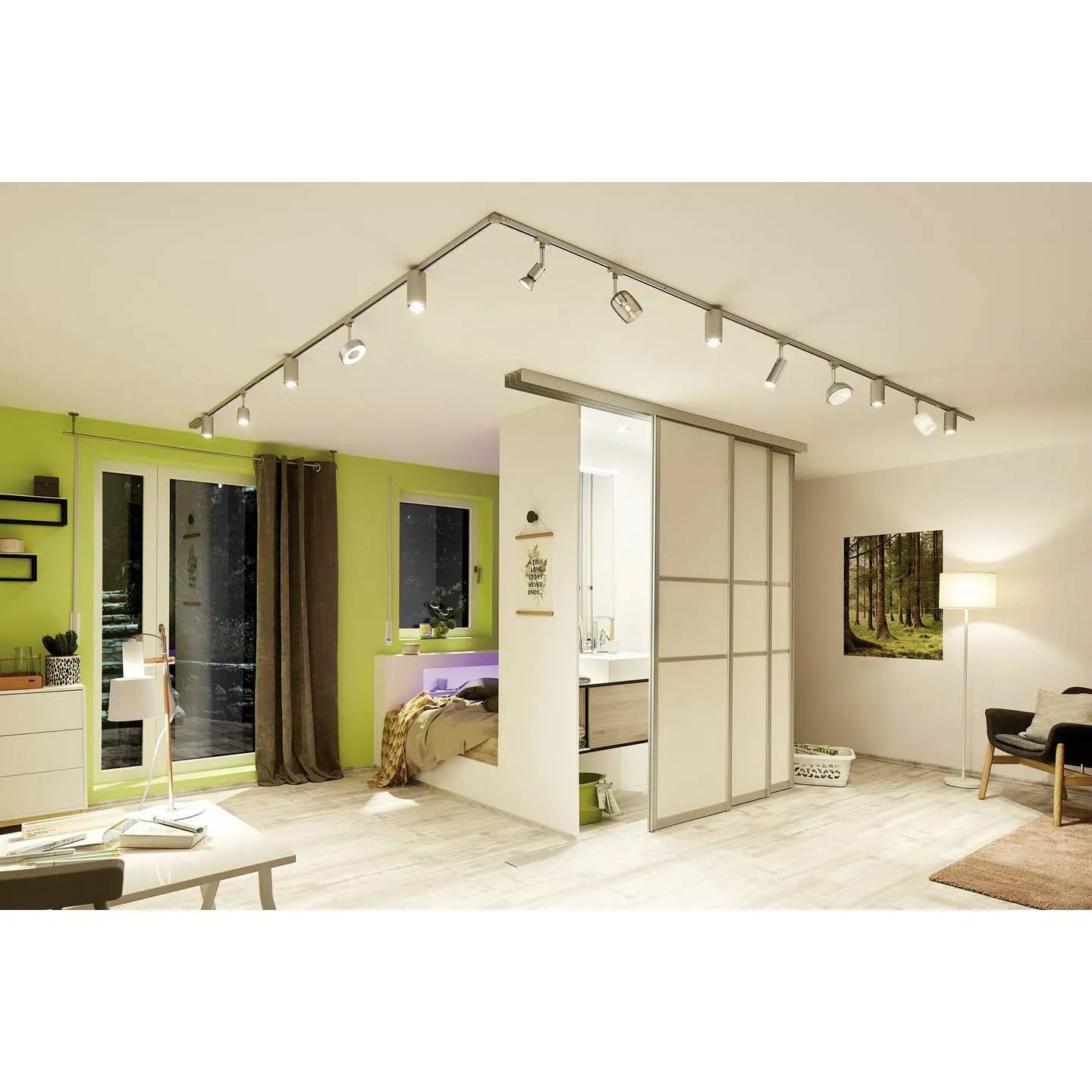 B-Ware Paulmann U Rail Blossom 4x Basisset Chrom/Satiniert Deckenlampe Deckenleuchte G7 - 4000870968987