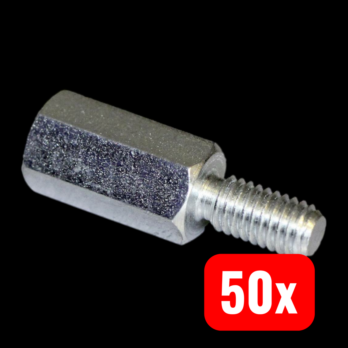 PB Fastener S47040X50 Abstandsbolzen Abstandhalter M4 Sechskant 50mm 50 STÜCK - 4016138282719