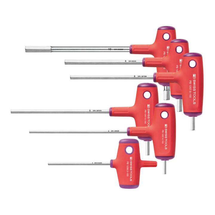 B-Ware Pb Swiss Tools Schraubendreher Satz Innen Sechskant Quergriff 6teilig Verchromt