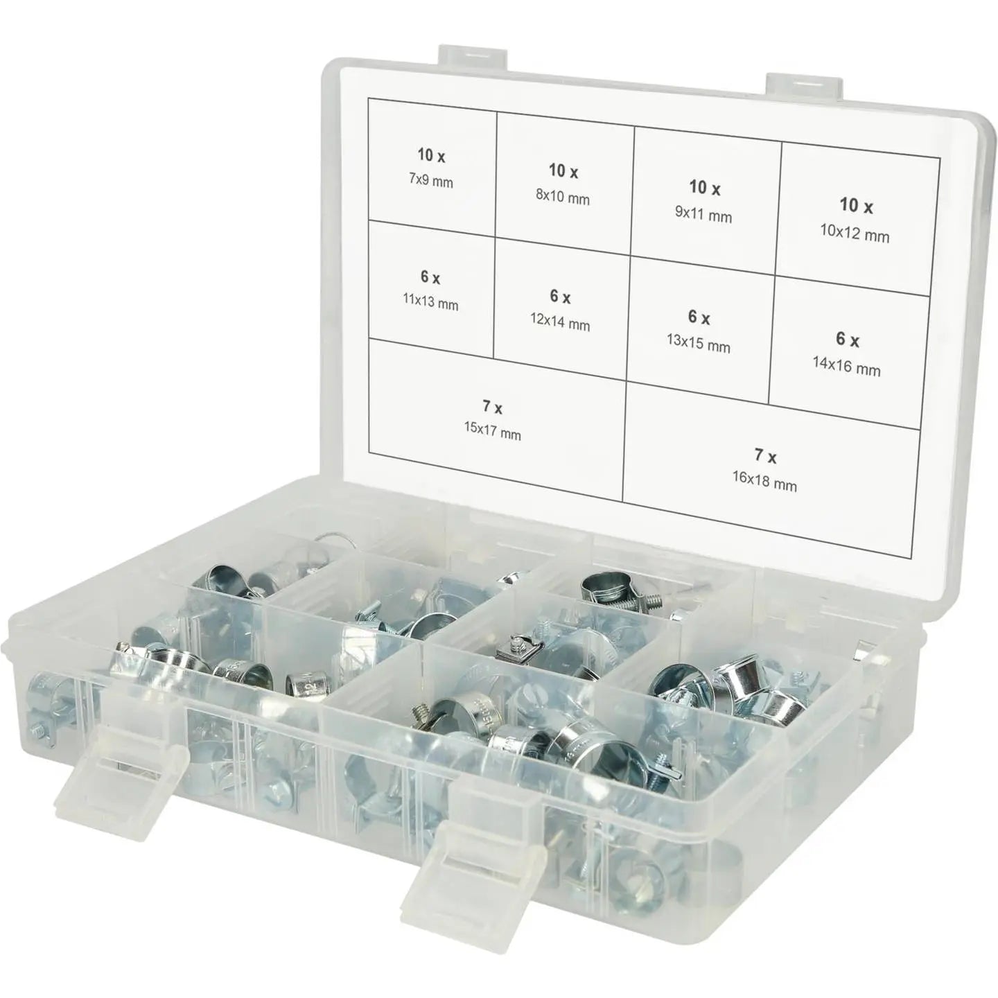 B-Ware Ks Tools Schlauchschelle 970.0770 Set Sortiment Schlauchschellen Koffer 78 Teile - 4042146770085