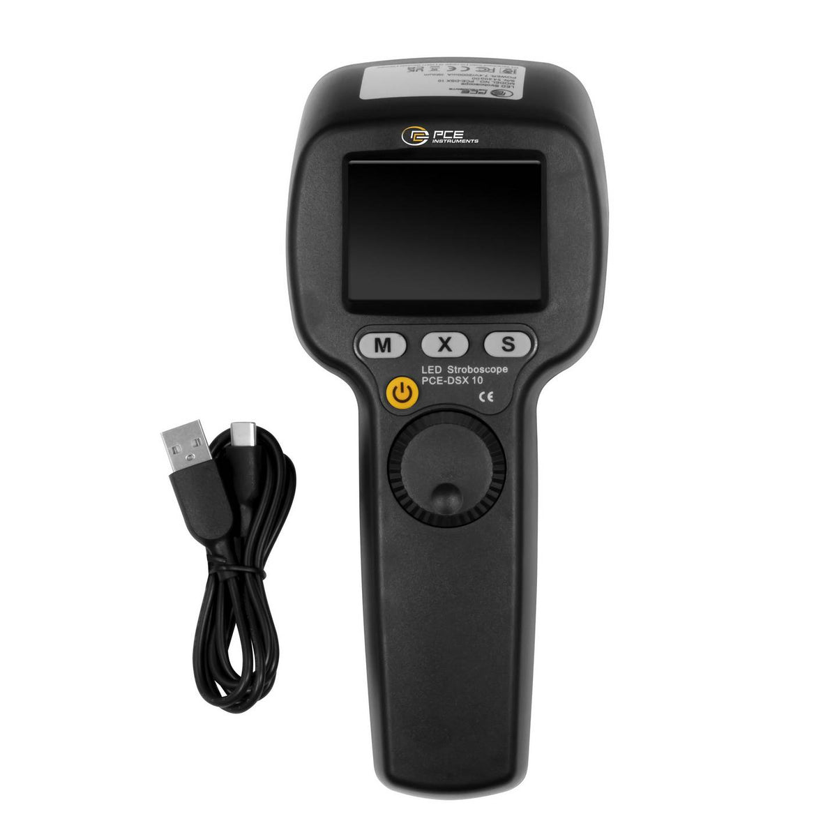 PCE Instruments Stroboskop Drehzahlmesser Digital-Stroboskop Messgerät Weiß LED - 4250348733504