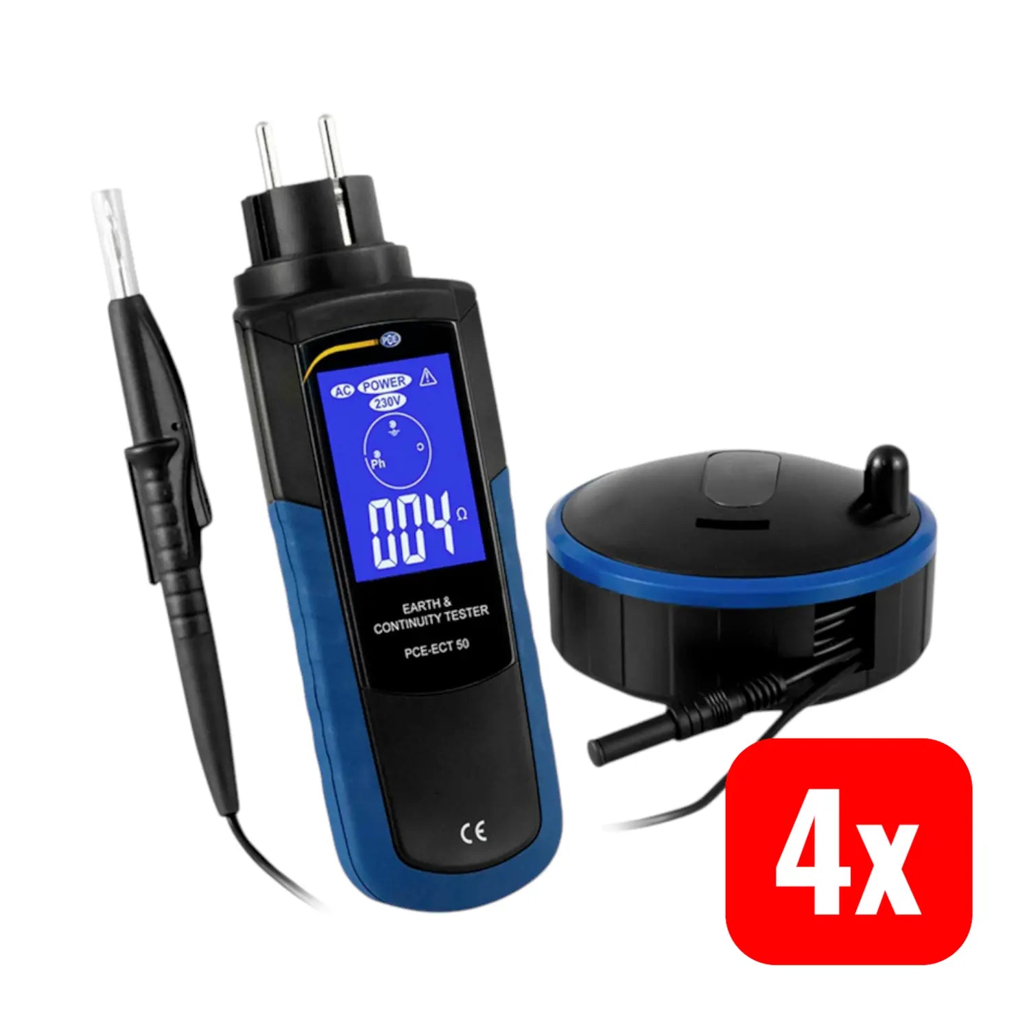 B-Ware Pce Instruments Pce Ect 50 Erdungsmessgerät Erdung Messgerät Messung 4 Stück - 4250348717511