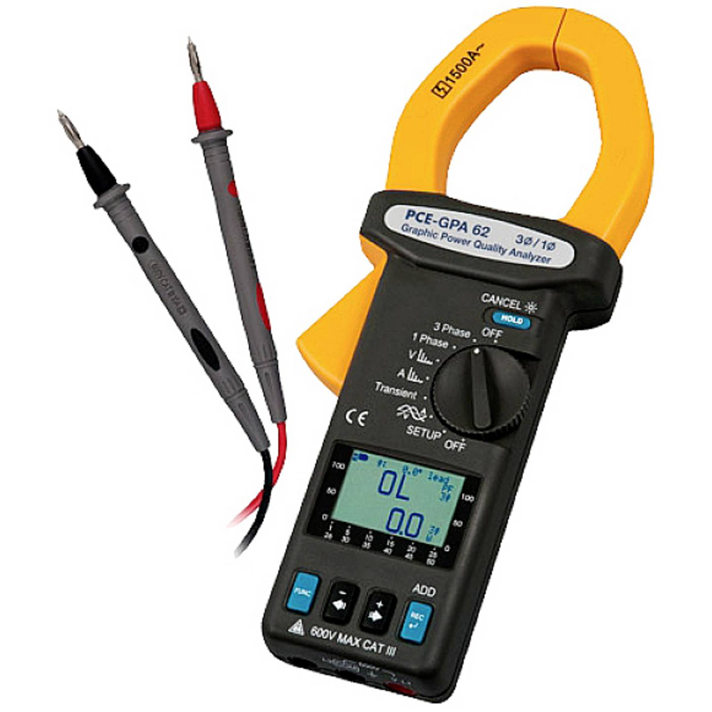 B-Ware Pce Instruments Leistungsmesser Spannungsmessgerät Spannungsmessung Max 600 V373 - 4250348708014