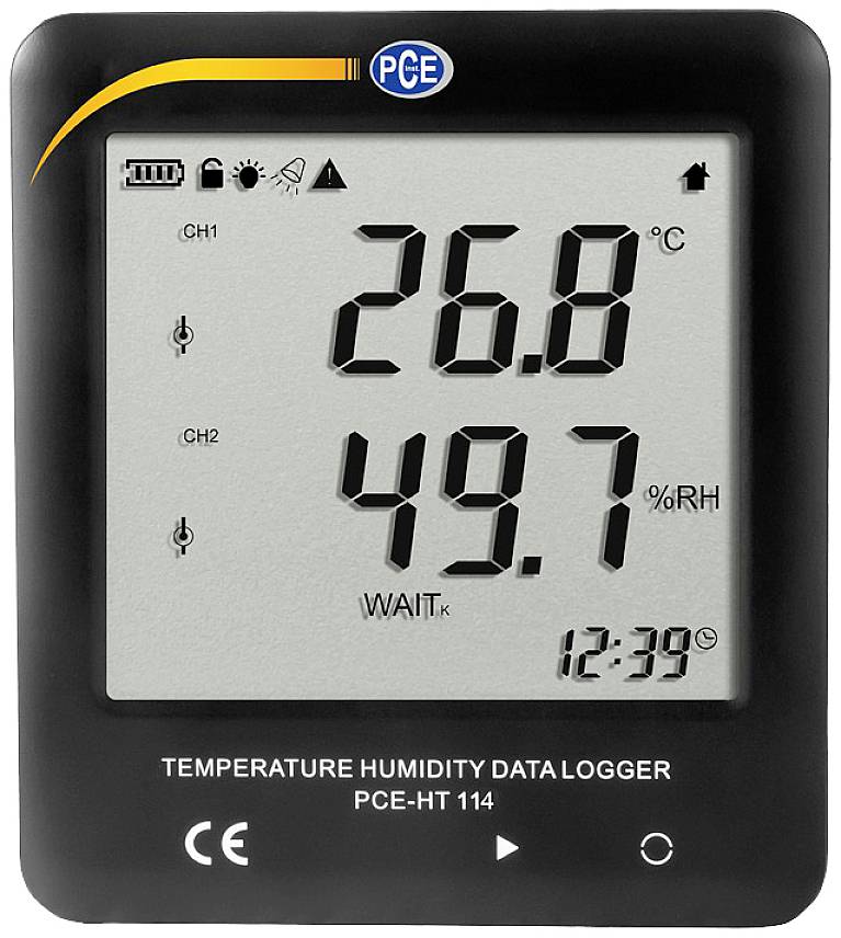 PCE Instruments PCE-HT 114 PCE-HT 114 Multi-Datenlogger Messgröße Temperatur - 4250348720115