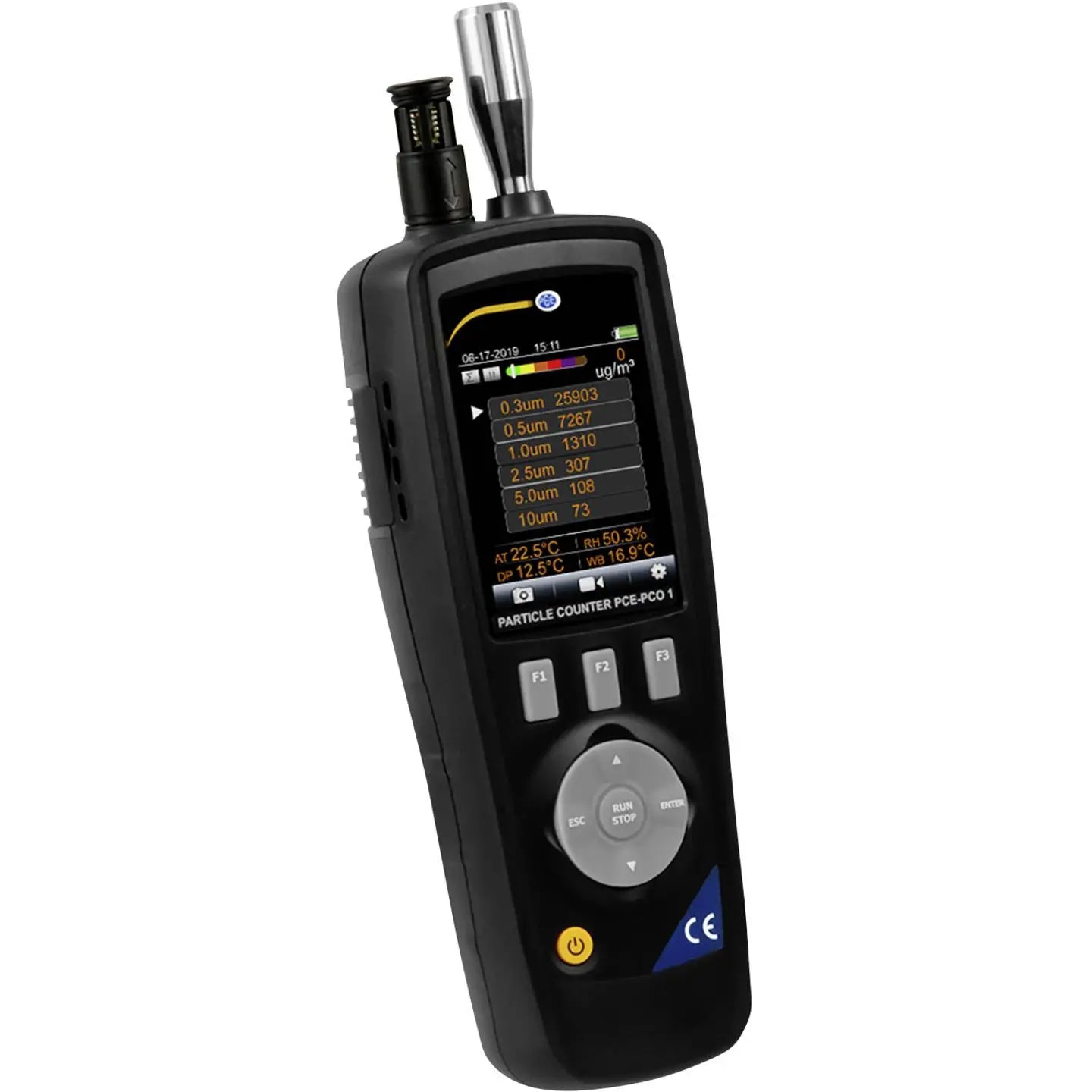 B-Ware Pce Partikelzähler Staubmessgerät Staubkonzentration Luft Datenlogger Akku - 4250348714817