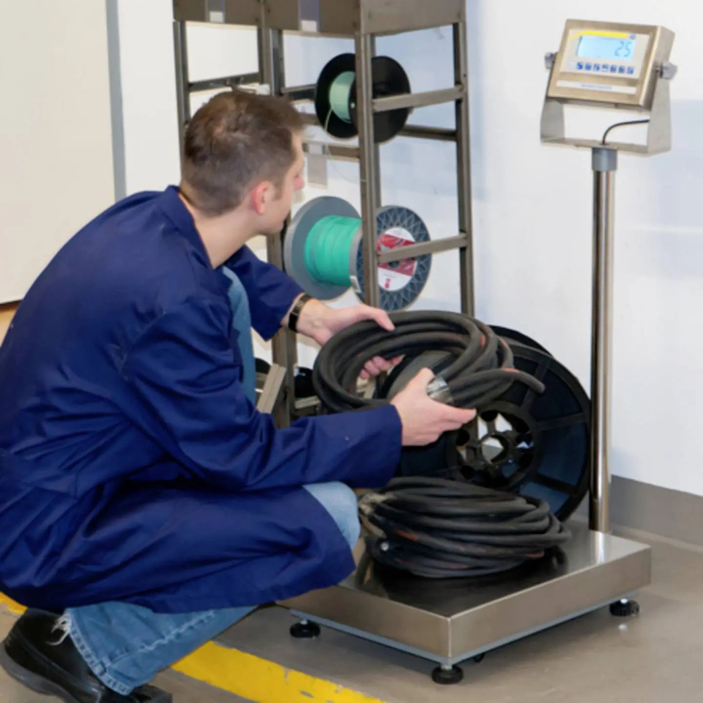 B-Ware Pce Plattformwaage Bodenwaage Digitalwaage Display Stativ Netzteil Anleitung - 4250348716798