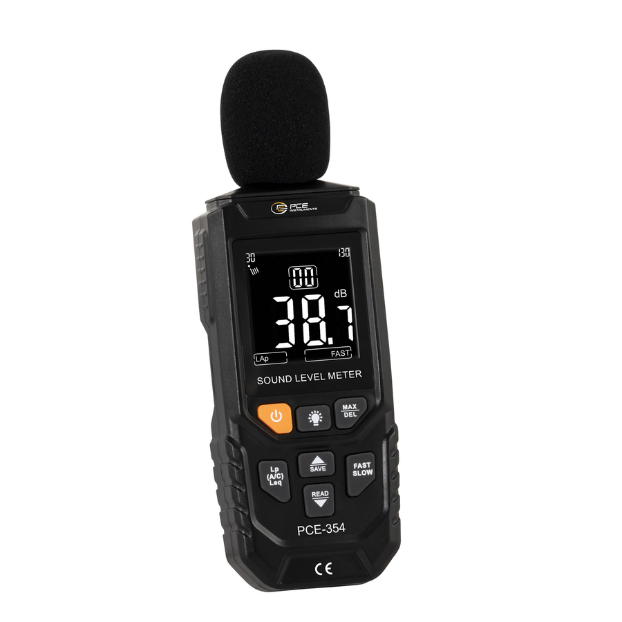 Pce Instruments Schallpegelmessgerät Pce 354 30 130 Db 20 12500 Hz Defektware D-Ware - 4250348731104