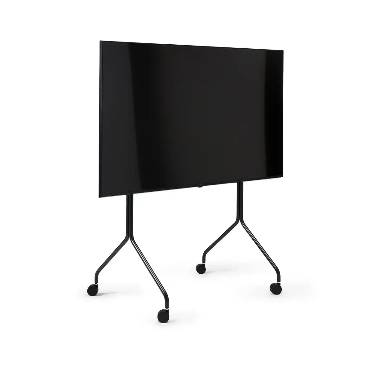 B-Ware Pedestal Tv Ständer Rollwagen Fernseher 70 Zoll Mobil Rollen Charcoal - 5740027301357
