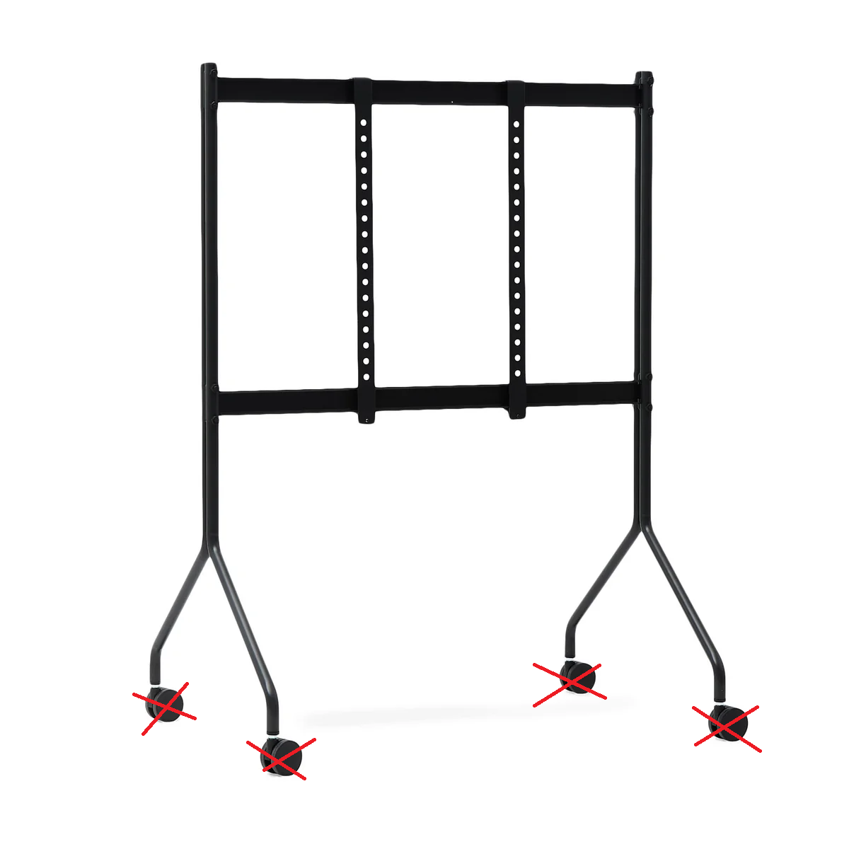 Pedestal TV Ständer Rollwagen Fernseher 70 Zoll Rollen charcoal SIEHE TEXT/FOTO - 5740027301357