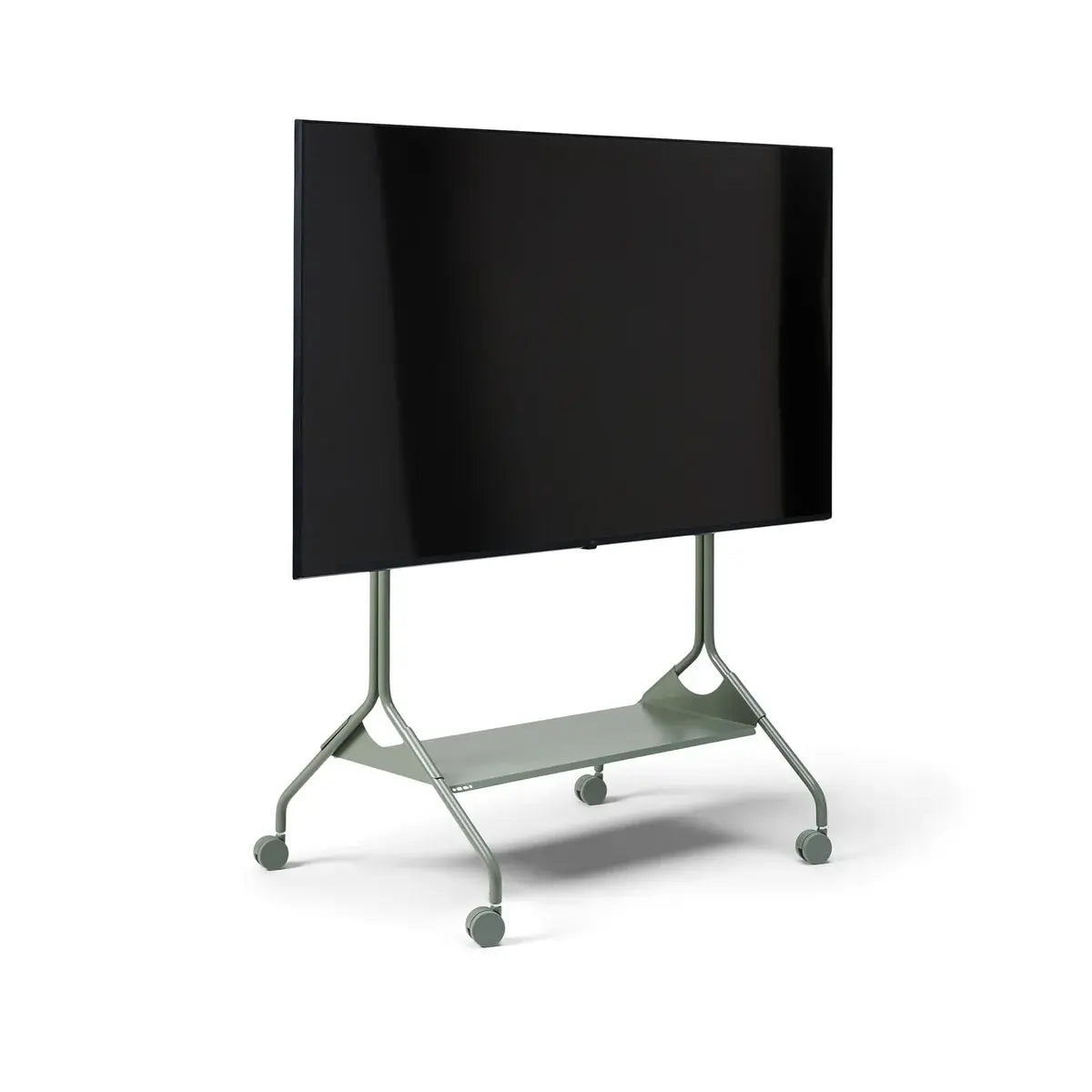 B-Ware Pedestal Tv Ständer Rollwagen Fernseher 70 Zoll Mobil Rollen Charcoal - 5740027301357