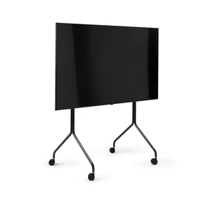 B-Ware Pedestal Tv Ständer Rollwagen Fernseher 70 Zoll Mobil Rollen Charcoal