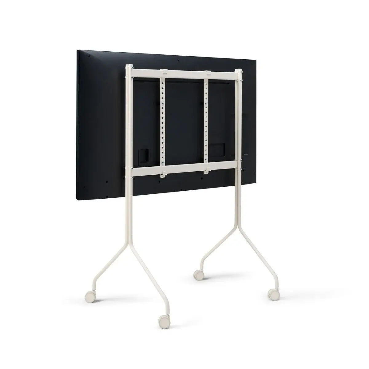 B-Ware Pedestal Tv Ständer Rollwagen Fernseher 70 Zoll Mobil Rollen Charcoal - 5740027301357