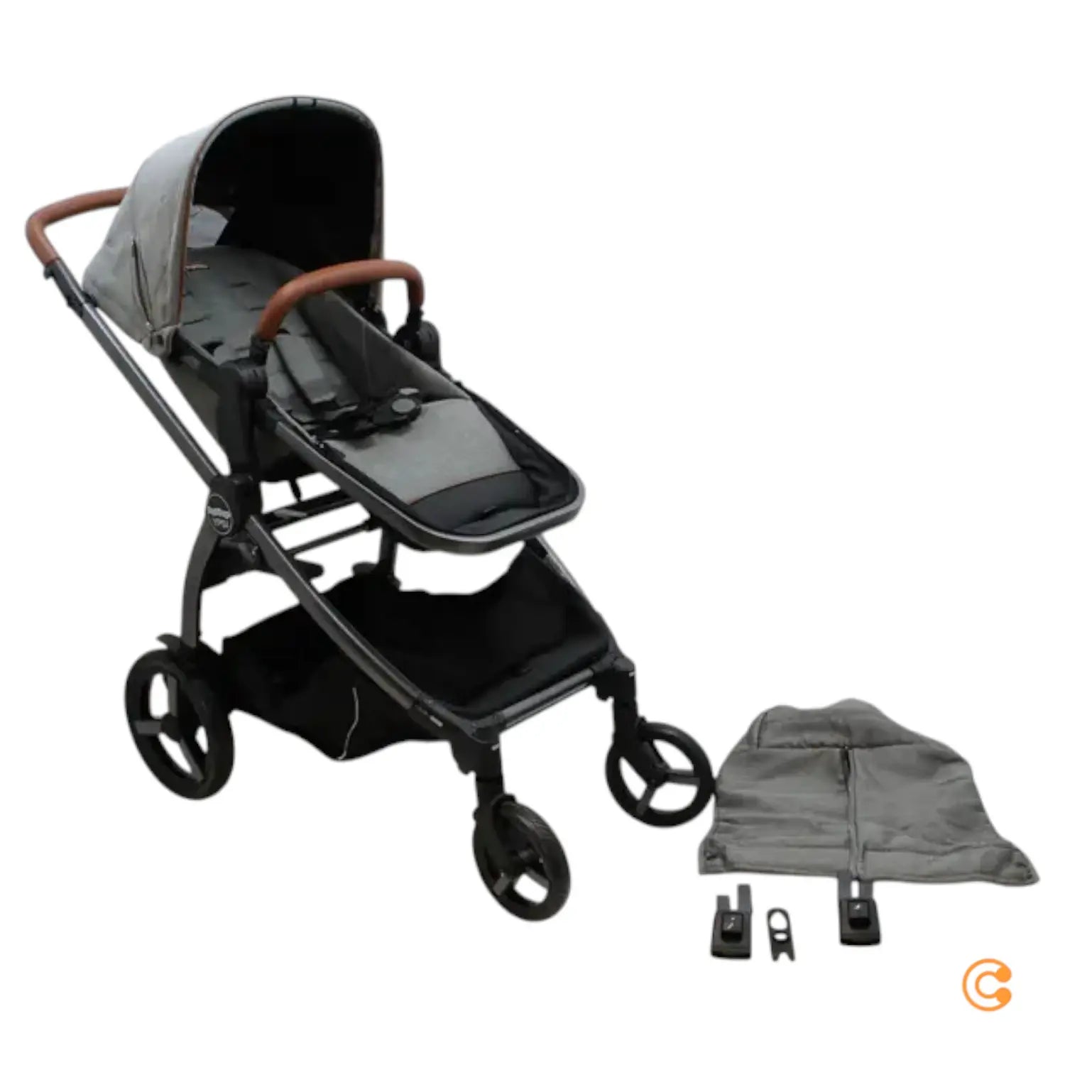 B-Ware Peg Perego Kinderwagen Kombi Ypsi Polo Schwarz Siehe Text/Foto - 8005475388785