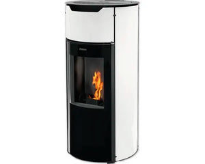 B-Ware Aduro Ofen Kamin Pelletofen P1.4 Heizen Stahl Schwarz Weiß Automatik Wlan