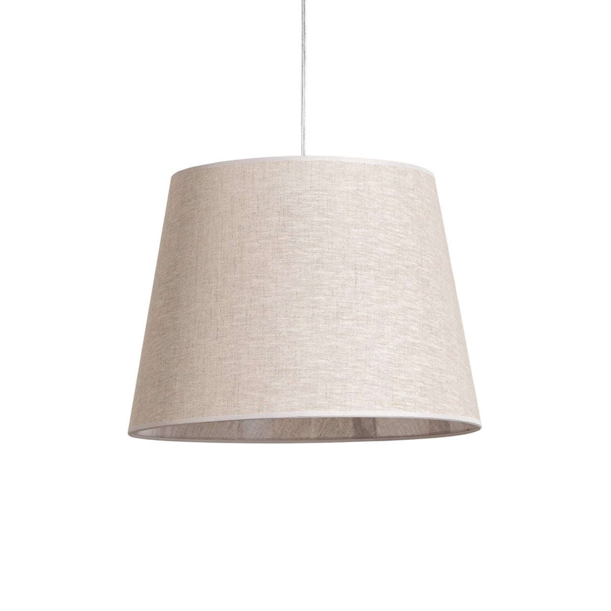Pendellampe Ascot Hängeleuchte Deckenleuchte Stofflampe beigefarben Ø 38 cm - 5907106011006