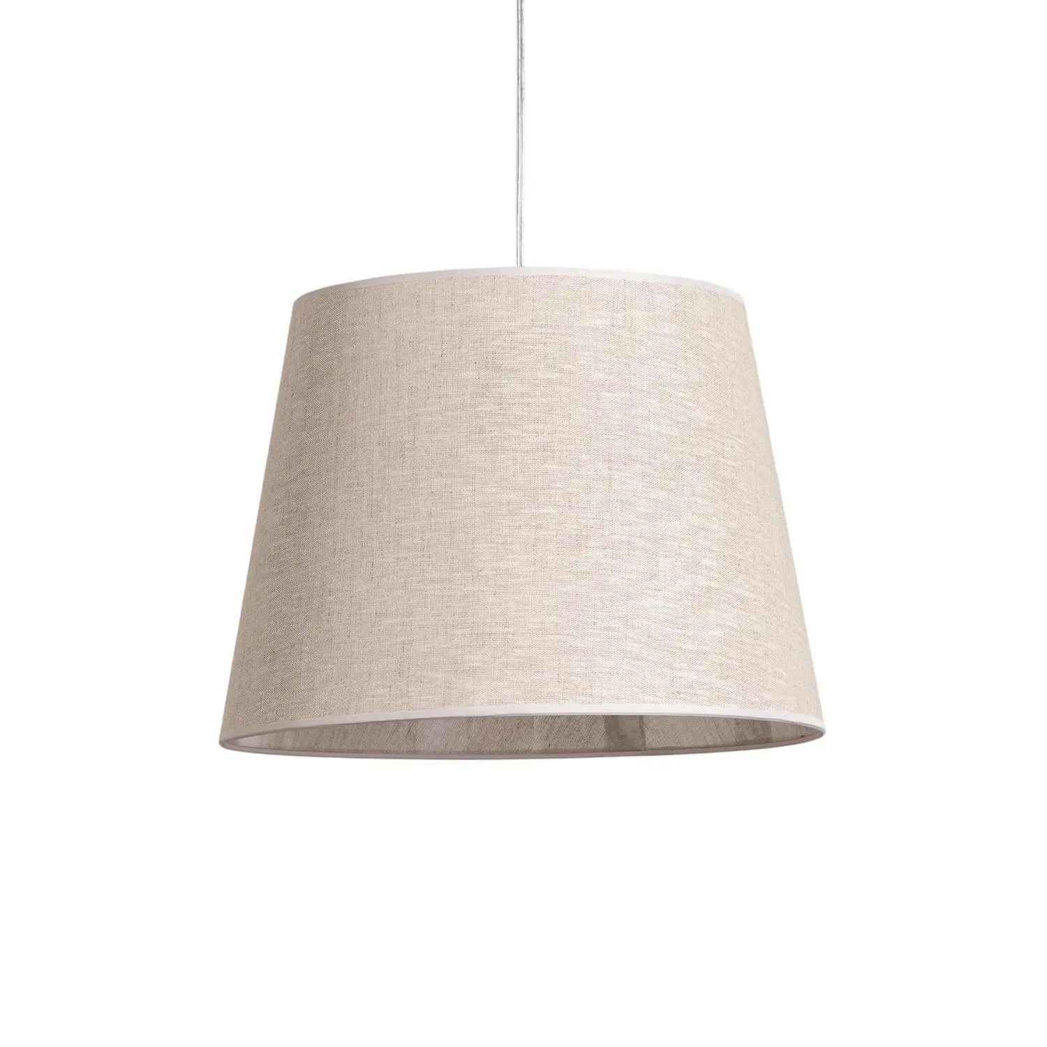 B-Ware Pendellampe Ascot Hängeleuchte Deckenleuchte Stofflampe Beigefarben ø 38 Cm - 5907106011006